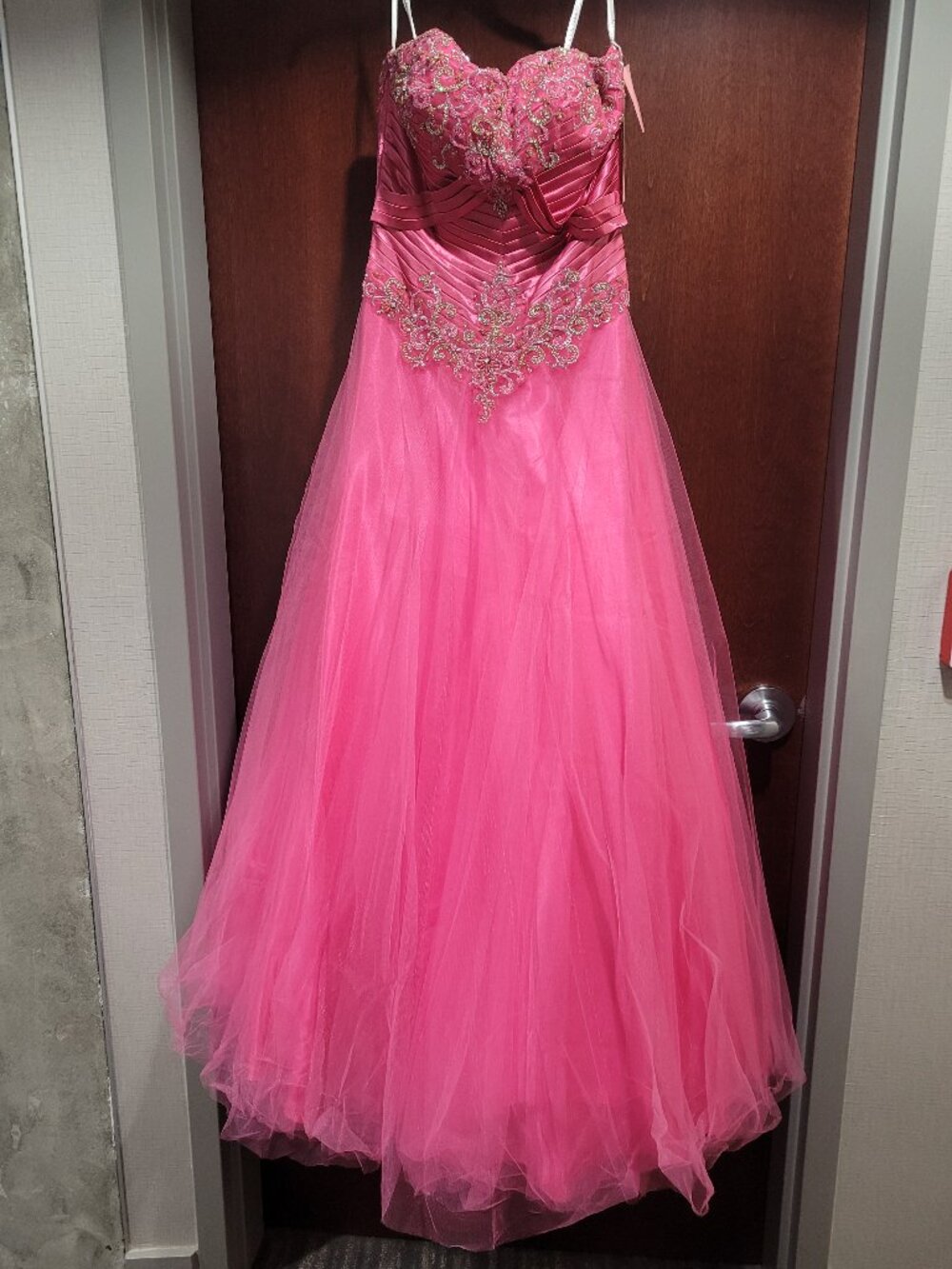 Precious Formals 30010 Size 10 Pink Prom Dress